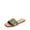 BLACK/BROWN-KNIT, variant on Women's Flat Sandals Slip On Slides Sandals Square Open Toe Jacquard Braided Fashion Slides Casual Beach Slippers for Summer