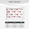 thumbnail image 6 of Fotbe Heartbeat Symbol Pillow Cases - Envelope Closure - Luxury, Extra Soft, Cooling Pillow Covers - Wrinkle, Fade, Stain Resistant-14"x20", 6 of 9