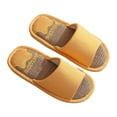 thumbnail image 2 of Zapatillas de casa para el hogar, cómodas, con parte inferior suave, zapatos de dormitorio, zapatillas con punta abierta Amarillo, 2 of 10