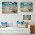 thumbnail image 4 of Designart "Grass on the Beach Dunes I" Landscapes Print on Natural Pine Wood, 4 of 5