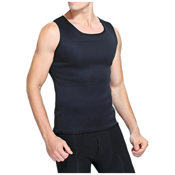 NGTEVOOS Men Sports Sweat Shapewear Chest Support Abdomen Body Shaper Vest Top