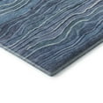 thumbnail image 3 of Addison Rugs Mayfield Premium Machine Washable Transitional Stripes Blue Rectangle Rug, 3' X 5' Machine Washable Transitional Stripes Blue Oversized Sherpa Throw Blanket, 3 of 7