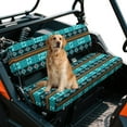 thumbnail image 3 of Uorisanigo UTV Front Bench Seat Cover for Seat Cover Protection Compatible with Kawasaki Mule 4000 2009-2025, Aztec Turquoise Print UTV Padded Protector for Mule Seat Accessories Parts, 3 of 7
