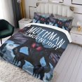 thumbnail image 3 of Hombre Polilla Conjunto de sábanas temático, trío de piezas, cómodo y amigable con la piel, diseño único, regalo de decoración para el hogar para familiares, amigos y fans, 90 cm * 190 cm, 3 of 6
