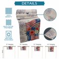 thumbnail image 6 of Independence Day Floral Table Runner 90 Inches, Anniversary USA Flag Vintage Bed Runner Dresser Scarves Tabletop for Indoor Outdoor Parties/Ceremony/Banquet, 13" x 90", 6 of 9