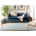 thumbnail image 3 of SAFAVIEH Abstract Devyn Geometric Wool Area Rug, Ivory/Navy, 5' x 8', 3 of 11