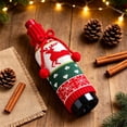 thumbnail image 7 of Cute Christmas Sweater Wine Bottle Cover, Handmade Wine Bottle Sweater For Christmas Decorations Cute Christmas Sweater Party Decorations Reindeer, 7 of 7