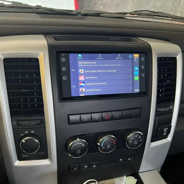 4+64GB Android 13 Car Stereo For Dodge RAM 1500 2009-2012 - 7" IPS Touchscreen, CarPlay & Android Auto Compatible with GPS, WiFi, Bluetooth, FM, SWC + AHD Backup Camera