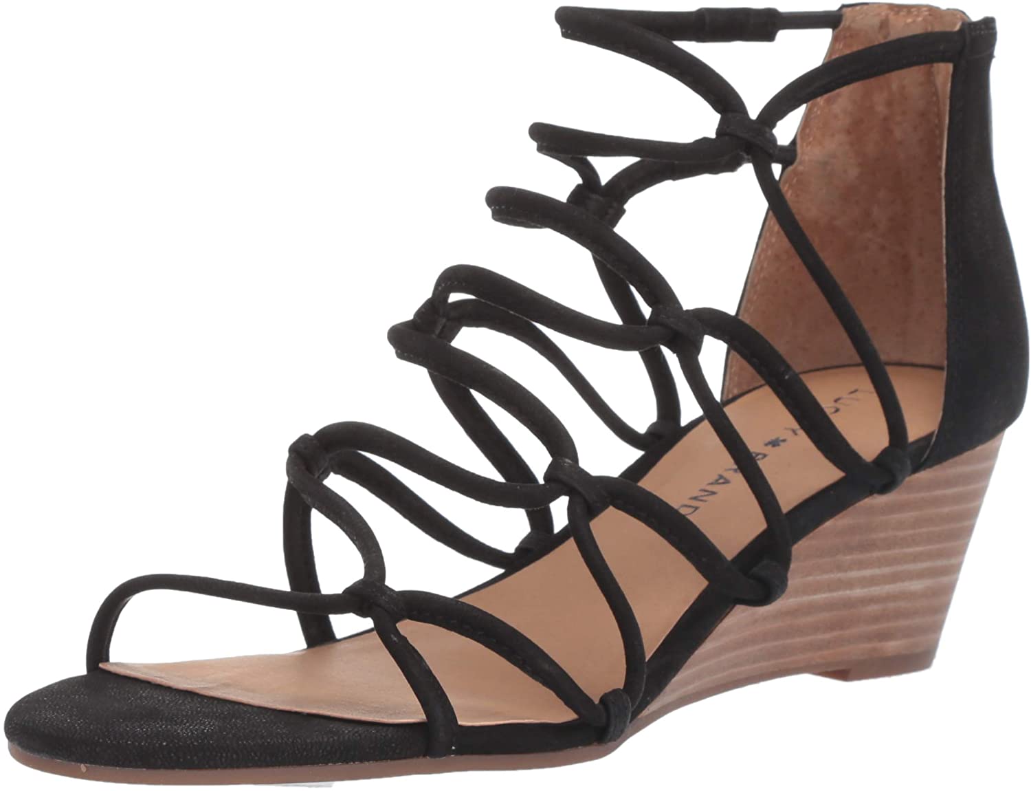 lucky brand black wedges