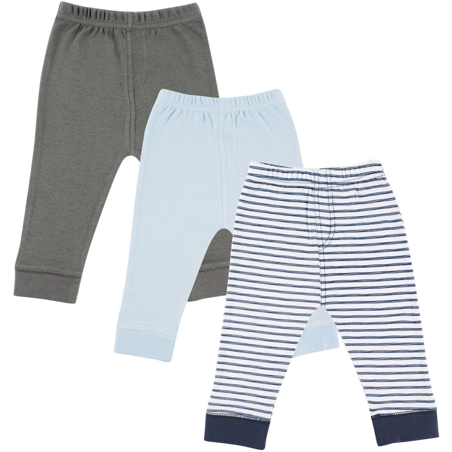 Navy Stripes Luvable Friends Tapered Ankle Pants 3-Pack