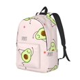 thumbnail image 2 of Balery Avocado Doing Sport Yoga Vintage Canvas Backpack for Men and Women - Large Capacity, Durable Travel Laptop Bag for School, Work, Hiking, and Outdoor Activities, 2 of 7