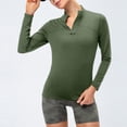 thumbnail image 2 of Collants pour Femmes Doublés de Velours, Haute Élasticité, Manches Longues, Course, Entraînement, Mise en Forme, Col Montant, 2 of 9