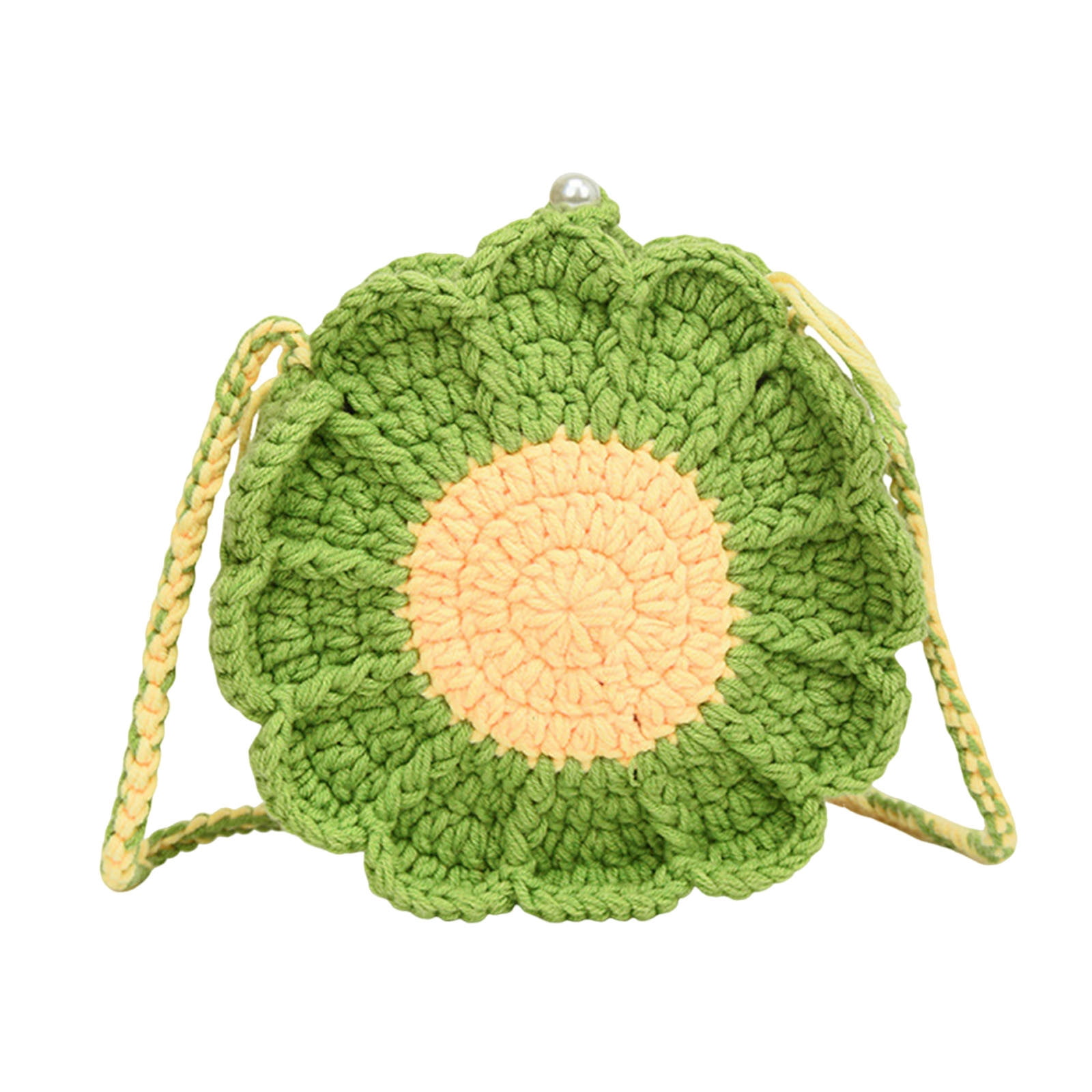 ●augustone8● [HANDMADE] WOOLLY BAG_brown Knitted handmade bag in brown | Celestino