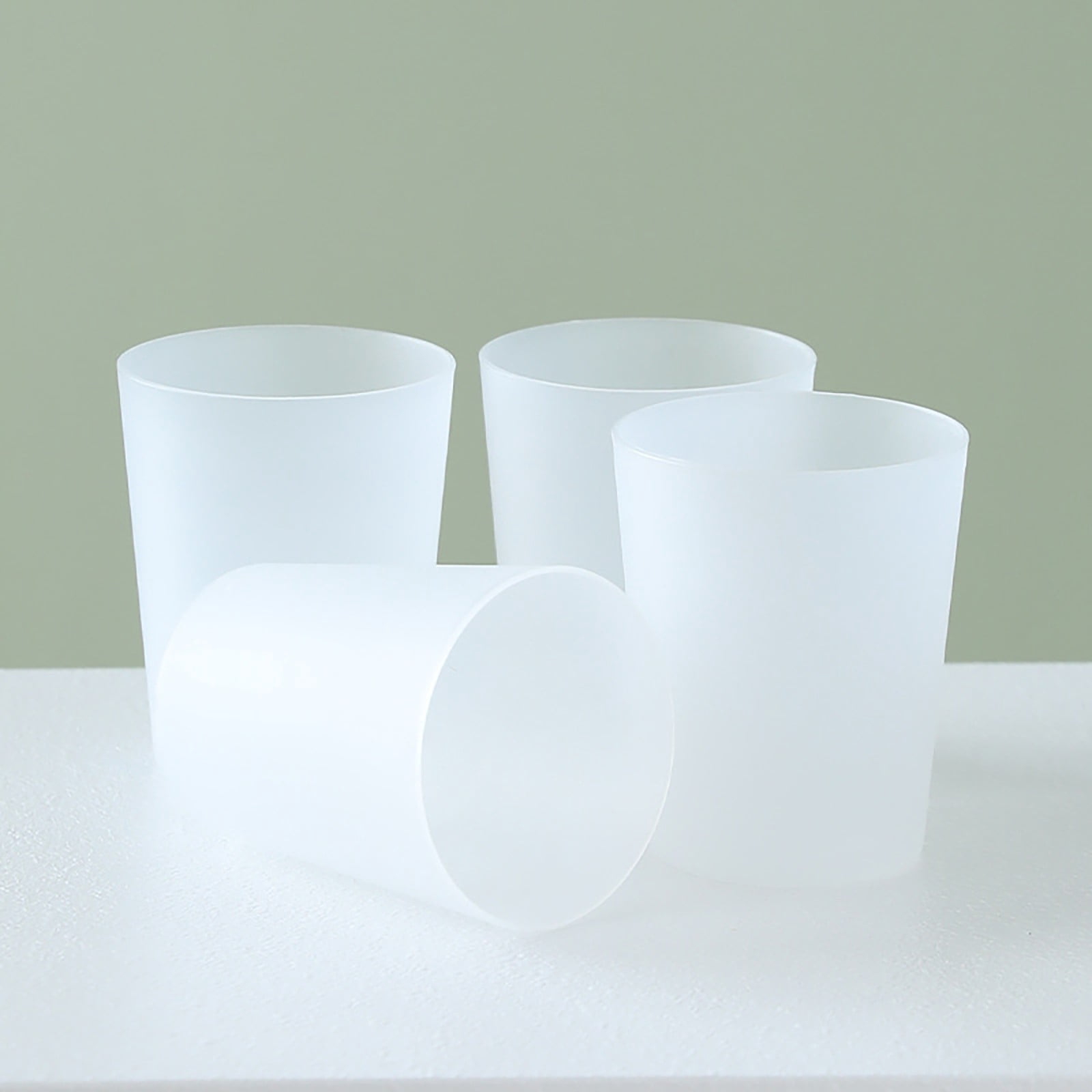 XIPYYKM 4Pcs Simple Drinking Cup, Household Plastic Cup, Toothbrush Holder, Large Capacity 250ml (8 oz) Mug