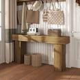 thumbnail image 3 of Doubleslee 63 Inch Long Console Table, Farmhouse Wood Entryway Table Behind Couch, Industrial Hallway Accent Table for Living Room（Natural), 3 of 8