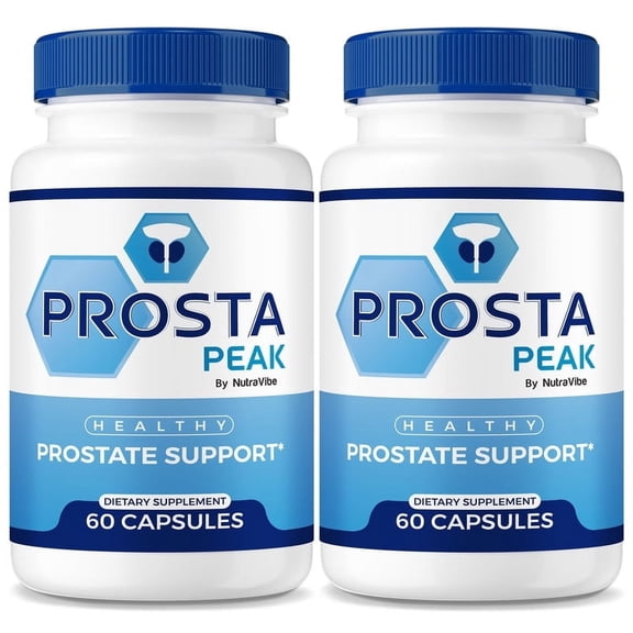 (2 Pack) Prosta Peak Capsules - Official ProstaPeak Pills For Prostate Heath, All Natural Formula To Support Control, Energy & Overall Well-Being, ProstatePeak Review (120 Capsules)