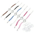 thumbnail image 4 of COOPHYA 12 Sets Diy Bracelet Bezels Bracelet Making Kit for Girls Round Gem Base Daily Use, 4 of 8