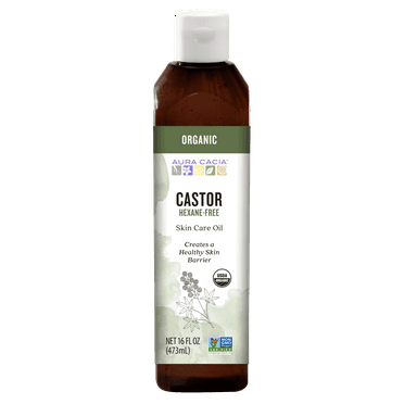Aura Cacia Certified Organic Castor Skin Care Oil, 16 fl oz