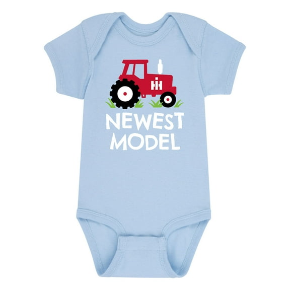 International Harvester Newest Model Tractor Light Blue Infant Bodysuit D20808