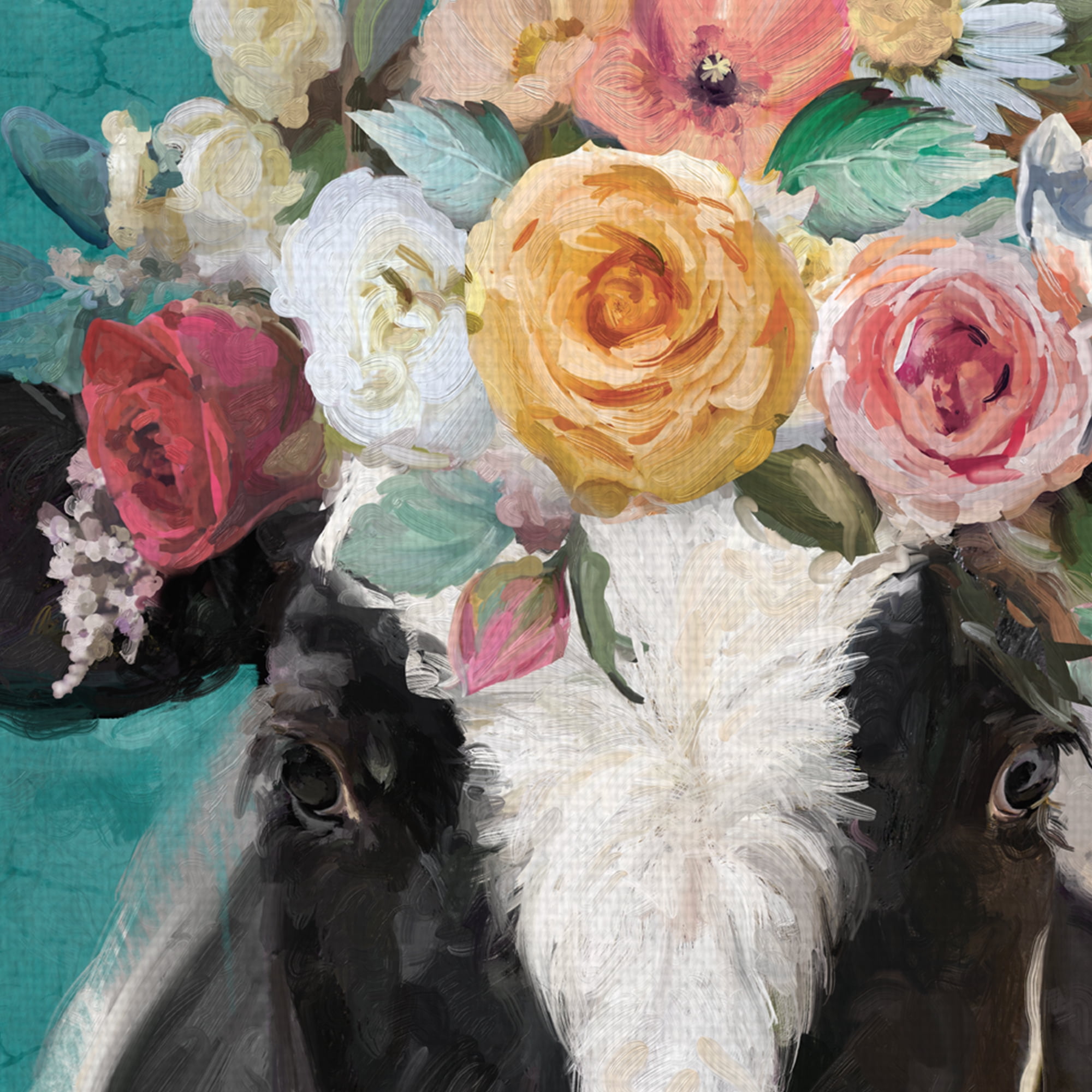 Fancy Cows II by Studio Arts Canvas Art