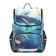 thumbnail image 2 of Sea Animals Backpack Big Laptop Backpack Casual Daypack Quilted Large Capacity Large Bookbags, 2 of 7
