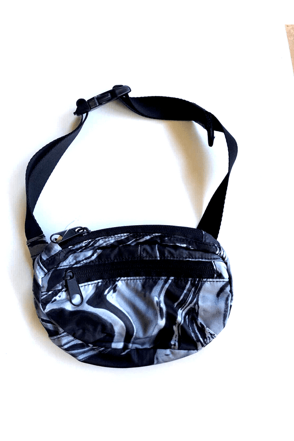 Pink Fanny Pack Color Marble Black New