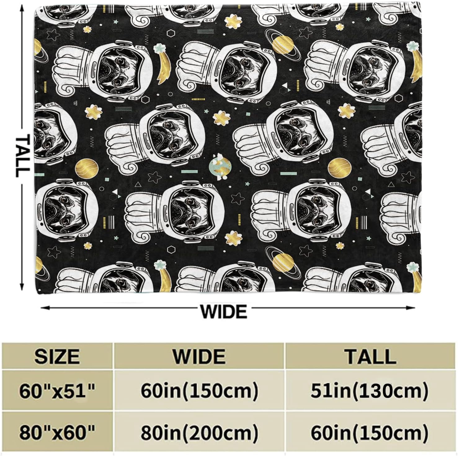 Boxer Dog Blanket Cute Puppy Throw Blanket Super Soft Flannel Throw Blanket Lightweight Fluffy Plush Fuzzy Bed Blanket for Cute Pet 60"X80"
