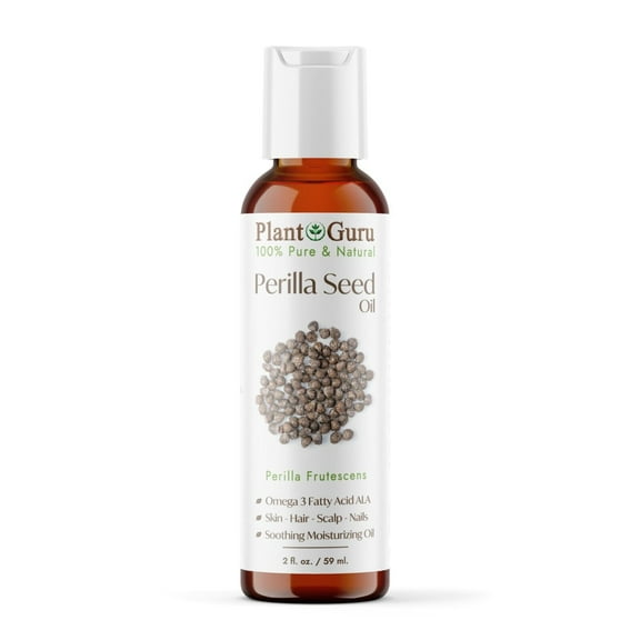 Perilla Seed Oil 2 oz. Cold Pressed 100% Pure Natural - Skin, Body And Face. Great for Dry Skin & More!