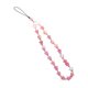 thumbnail image 2 of Dijes de cuentas para teléfono, correa de muñeca, soporte de regalo, decoración, colgante para teléfono para mujer Rosa oscuro, 2 of 9
