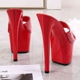 thumbnail image 6 of 181 Series 16.5cm Heel 7cm Platform 2021 Summer New Leather Fish Toe Shoes Women High Heels Sexy Platform Sandals LFD, 6 of 7