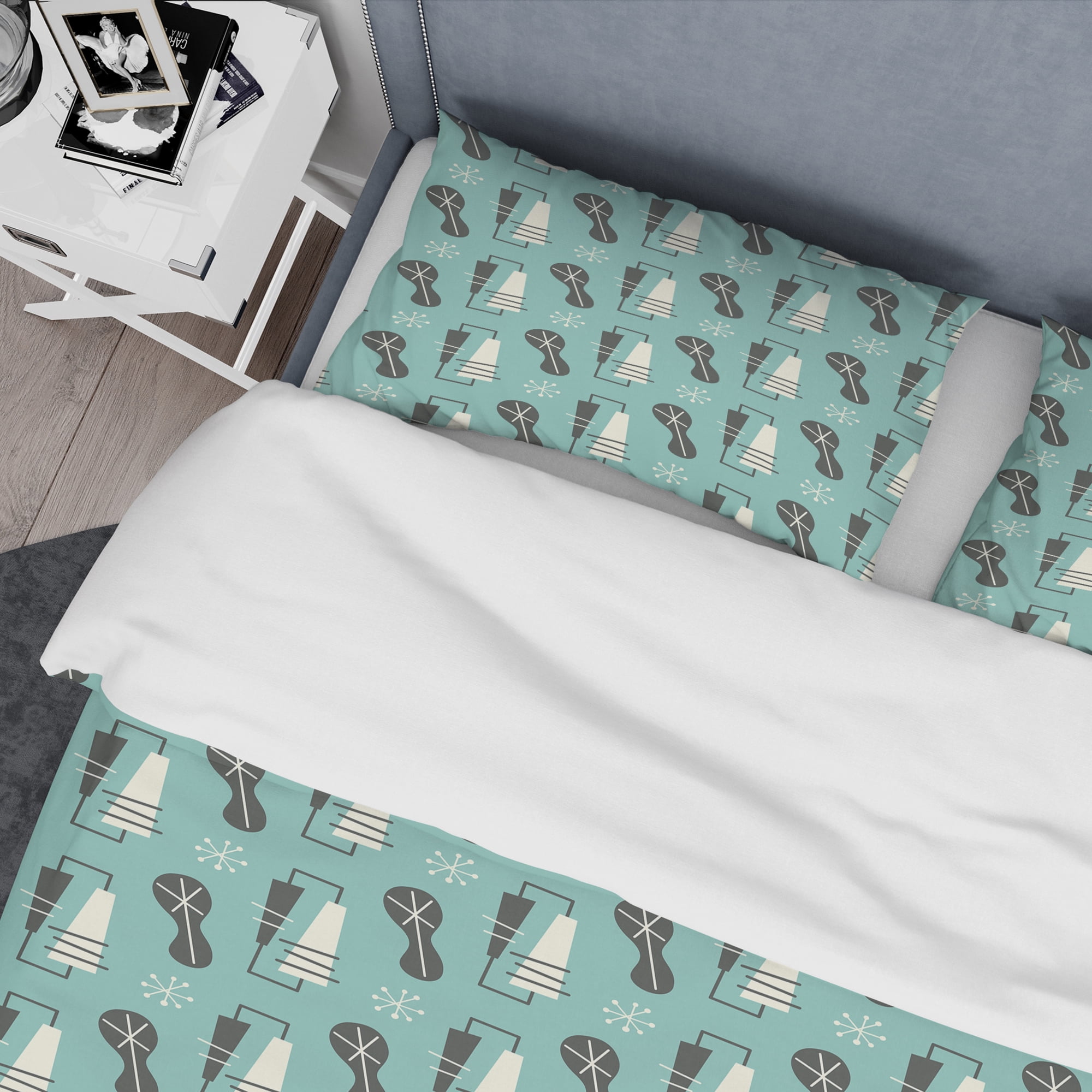 Designart '1950 Retro Pattern II' Mid-Century Modern Duvet Cover Set