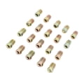 thumbnail image 1 of Brake Line Invert Flare Fittings, M10x1.0 High Durability 20 Pcs Sturdy Brake Line Nuts Fittings  for 3/16 Inch Brake Line Tube, 1 of 7