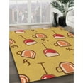 thumbnail image 2 of Ahgly Company Indoor Rectangle Patterned Saffron Yellow Area Rugs, 2' x 3', 2 of 6