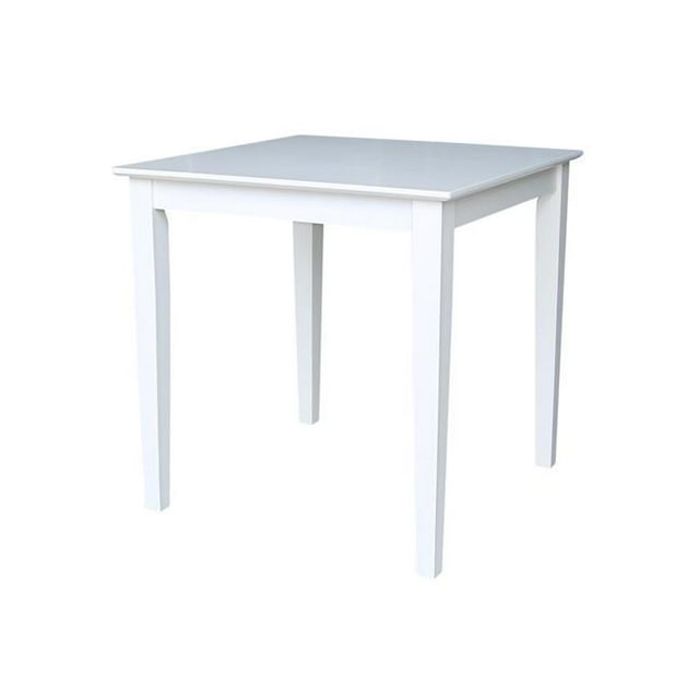 International Concepts K08-3030-30S 30 in. Solid Wood Square Dining Height Table - White