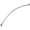 National Brand Alternative C60BS 5 ft. Stainless Steel Curved Shower Rod, Brass
