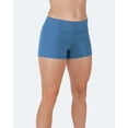 thumbnail image 4 of Women Premium 3" / 5" Inseam No-Ride Compression Active Workout Booty Shorts Running Yoga Volleyball Crossfit, 4 of 7