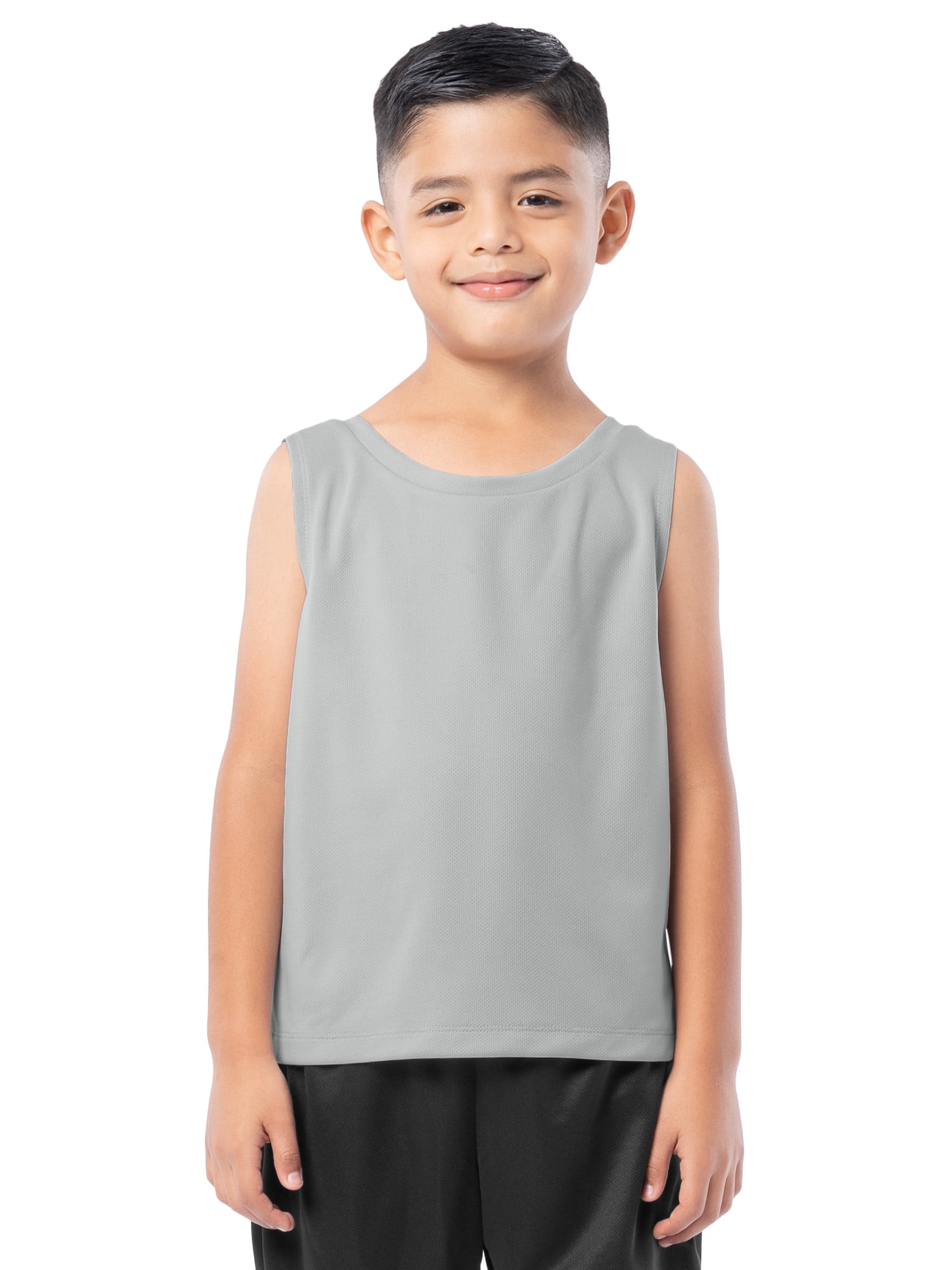 Athletic Works Boys Core Active Muscle Tank Top, 2-Pack, Sizes 4-18 & Husky