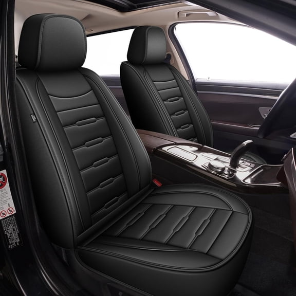 HQBQBUG Car Seat Cover for Honda HRV/HR-V 2016-2025 2026,Premium Waterproof Leather Seat Covers Auto Seat Protector Cushions Compatible Airbag Black,Full Set(2 Row 5 Seats)