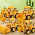 thumbnail image 4 of Twfbrm Construction Truck Toys - Kids Friction Powered Car Toys with Stickers, Shockproof Inertia Vehicles Toys Pull Back Engineering Vehicles Model Educational Toddler Toys for 3-7 Years Old Boys, 4 of 8