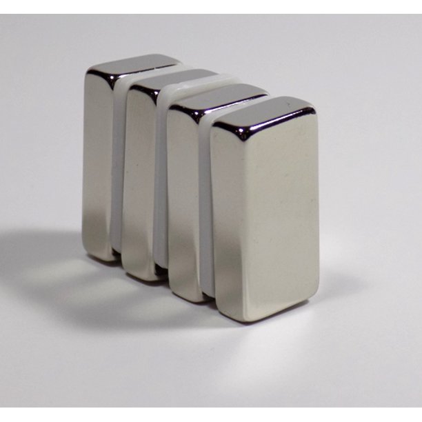 Neodymium 1" x 1/2" x 1/4" N52 Set of 4