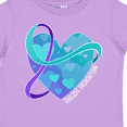 thumbnail image 4 of Inktastic Suicide Prevention Awareness Purple and Teal Heart Ribbon Boys or Girls Toddler T-Shirt, 4 of 5