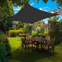 Outdoor Shade Cloth Black Tarp, Sun Shade Outdoor Plant Shades, Sun Sails Shade Plant Sun Shade, Sun Screen for Patio, 200x200cm/78.7x78.7in