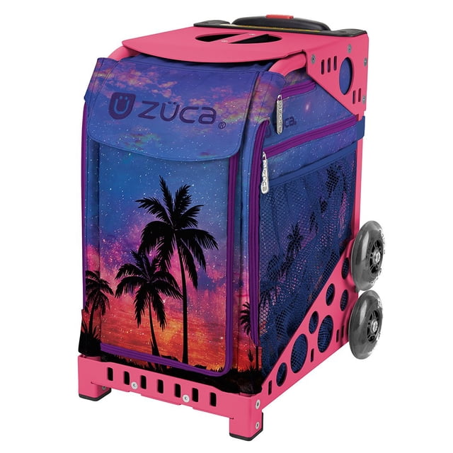 Bolsa deportiva ZUCA Island Life Pink con ruedas parpadeantes