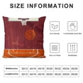 thumbnail image 5 of Orinice Basketball Hoop Court Graphic Decorative Throw Pillow Cover for Home Couch Living Room Bed Sofa - Cotton Linen Pillow Case 1PC 20x20in, 5 of 5