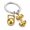 golden, variant on Alloy Dumbbell Keychain Mini Fitness Sports Bag Charm Gift for Fitness Lovers
