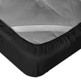 thumbnail image 3 of Empyrean Bedding Double Brushed Microfiber 14" - 16" Deep Pocket Fitted Sheet, Split King, Black, 3 of 5