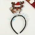 thumbnail image 4 of XEGLSBU Christmas Headbands and Theme Headwear Xmas Santa Snowman Christmas Accessories Decorations Party for Kids Brown One Size, 4 of 5