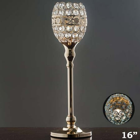 Table Chandeliers Centerpieces Efavormart 2PCS Crystal Candle Holder Goblet Votive Tealight Wedding Chandelier Dining Room Coffee Table Decorative Centerpiece ()