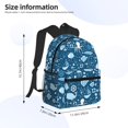 thumbnail image 2 of Pofeuu Octopus And Whale Print Laptop Backpack Travel Canvas Backpack for School Lightweight and Comfortable Backpack College Backpack Schoolbag, 2 of 6
