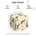 thumbnail image 4 of Sikiie Heart Dachshund Leather Tissue Box Cover Square, tissue box holder, Tissue Box with Bottom Belt-5.2”x5.2”x5.2”, 4 of 7